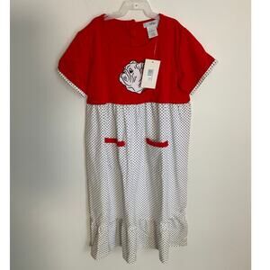 Ishtex Bulldog Applique Dress‎ NWT size 10
